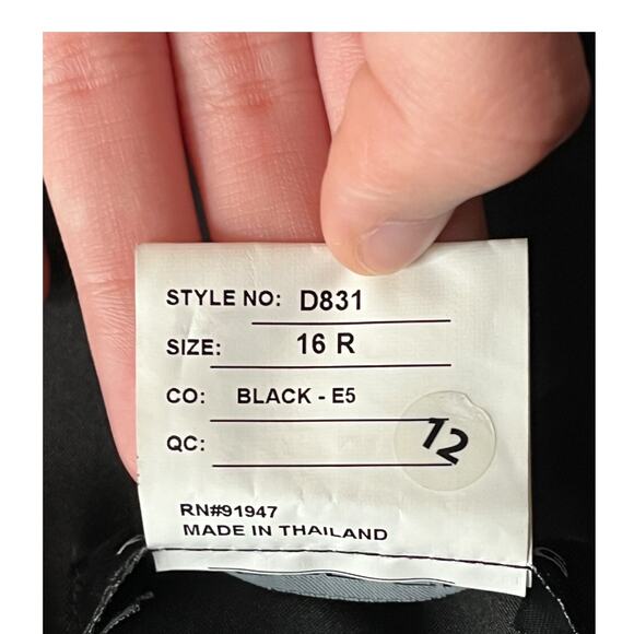 Alfred Sung Dress D831 One Shoulder satin gown black size 16 - Picture 5 of 6